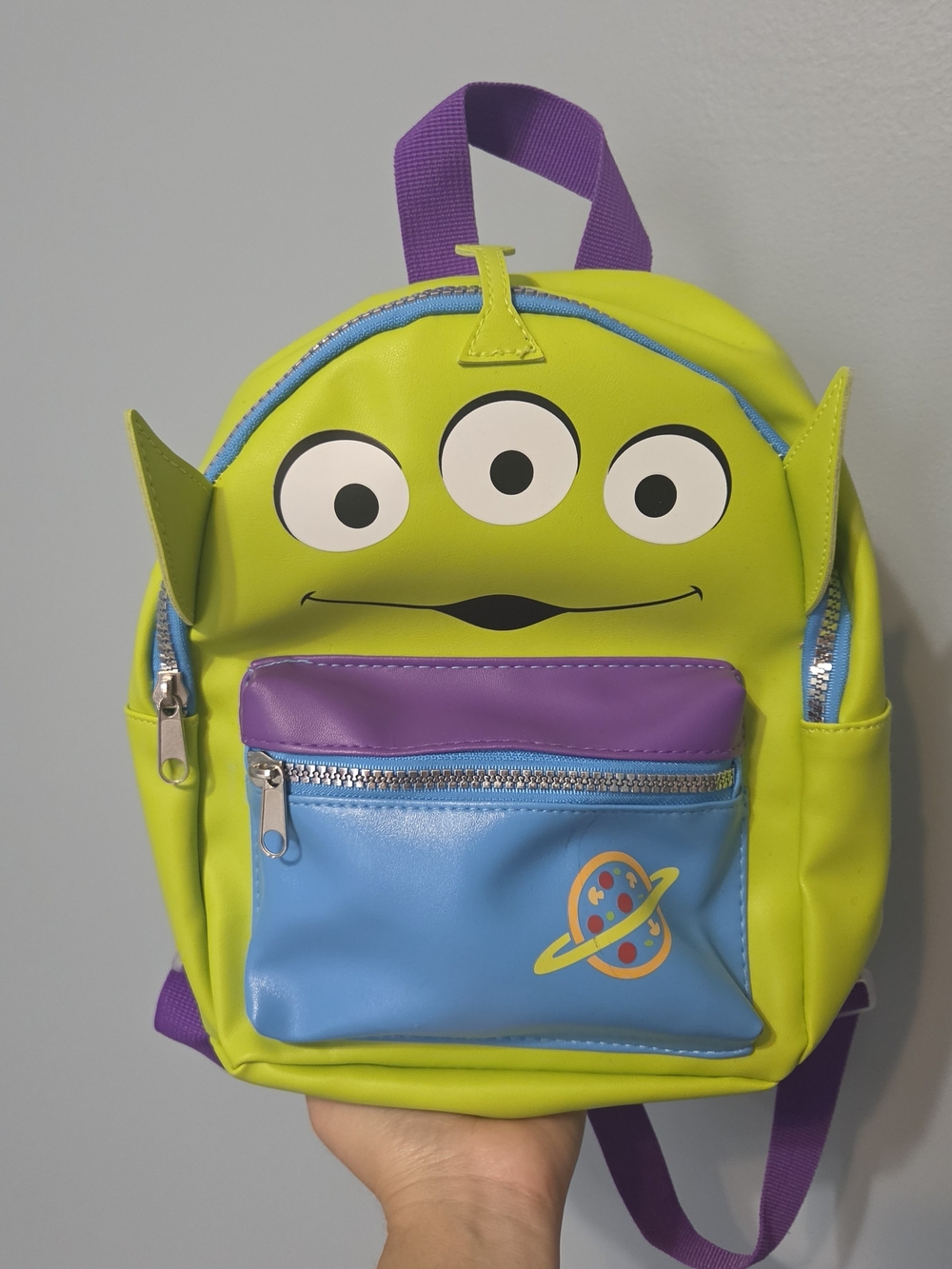 Mini Alien Backpack with Purple & Blue Accents